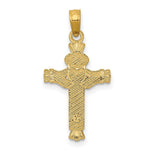 14k Claddagh Cross Charm - Product Photo