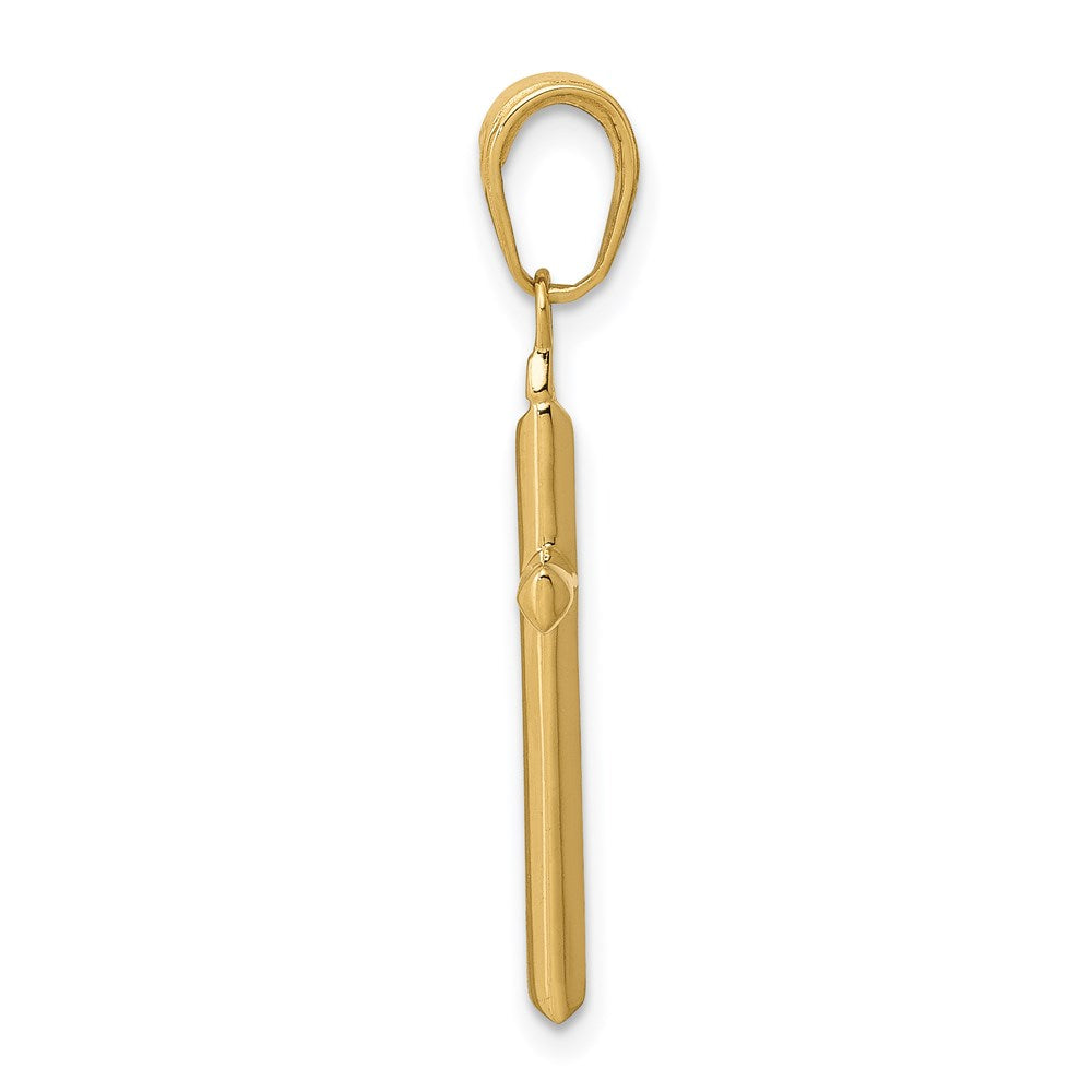 10K / 14K Yellow Gold Reversible Latin Cross Pendant - Product Photo