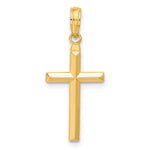 10K / 14K Yellow Gold Reversible Latin Cross Pendant - Product Photo