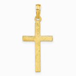 10K / 14K Yellow Gold Latin Cross Pendant - Product Photo