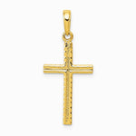 10K / 14K Yellow Gold Latin Cross Pendant - Product Photo