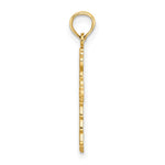 14k Scalloped Cross Charm - Product Photo