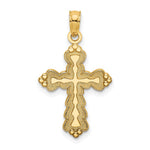 14k Scalloped Cross Charm - Product Photo