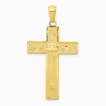 10K / 14K Yellow Gold Crucifix Pendant - Product Photo