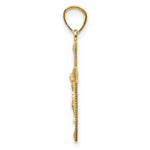 14k Diamond-cut Crucifix Pendant - Product Photo