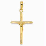10K / 14K Yellow Gold Crucifix Pendant - Product Photo