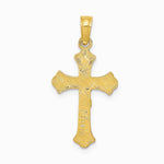 10K / 14K Yellow Gold INRI Crucifix Charm - Product Photo