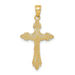 14k Diamond-cut Crucifix Pendant - Product Photo