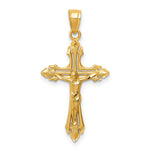 14k Diamond-cut Crucifix Pendant - Product Photo