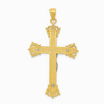 10K / 14K Two-tone Crucifix Pendant - Product Photo