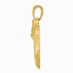 10K / 14K Yellow Gold Jewish Chai (Long Life) Pendant - Product Photo
