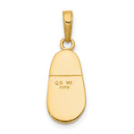 14k 3-D Baby Shoe with Bow Pendant - Product Photo