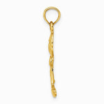 10K / 14K Yellow Gold Playful Boy with Cut Out Buttons Charm - Product Photo