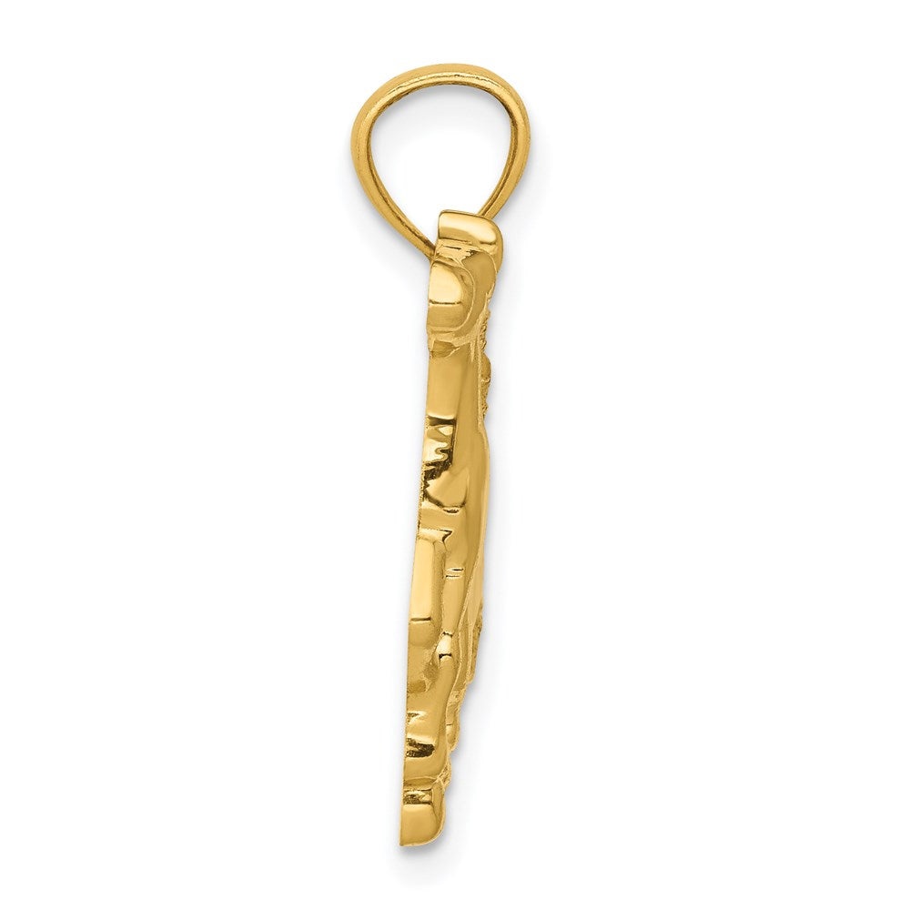14k Polished Horse Pendant - Product Photo