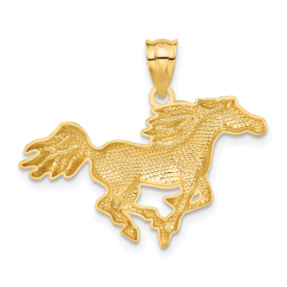 14k Polished Horse Pendant - Product Photo