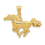 14k Polished Horse Pendant - Product Photo
