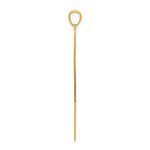 14k Polished D/C Lightning Bolt Pendant - Product Photo