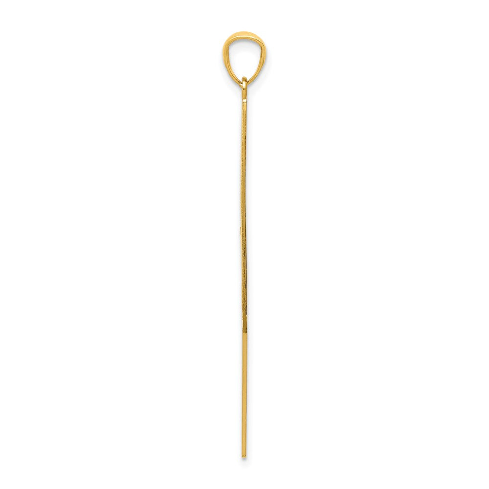14k Polished D/C Lightning Bolt Pendant - Product Photo