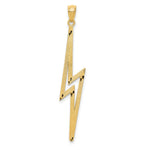 14k Polished D/C Lightning Bolt Pendant - Product Photo
