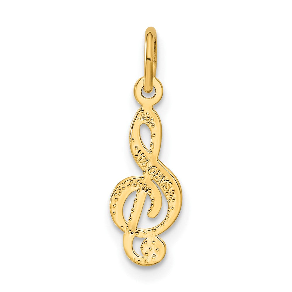 14k Treble Clef Charm - Product Photo