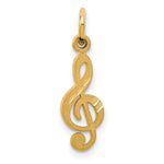 14k Treble Clef Charm - Product Photo