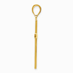 10K / 14K Yellow Gold Polished Cross Pendant - Product Photo