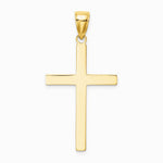 10K / 14K Yellow Gold Polished Cross Pendant - Product Photo