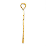 14K Yellow & Rhodium with Rhodium Latin Cross Pendant - Product Photo