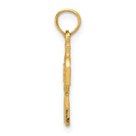 10K / 14K Yellow Gold Celtic Cross with Eternity Circle Pendant - Product Photo