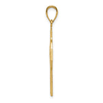 10K / 14K Yellow Gold Celtic Cross with Eternity Circle Pendant - Product Photo
