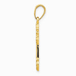 10K / 14K Yellow Gold Cross Pendant - Product Photo