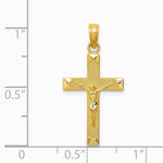 10K / 14K Yellow Gold Crucifix Pendant - Product Photo