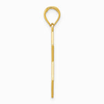 10K / 14K Yellow Gold Star of David with Menorah Pendant - Product Photo
