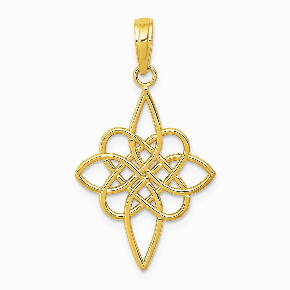 14K Yellow Gold Celtic Knot Pendant