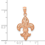 14k Rose Gold Fleur de lis Pendant - Product Photo