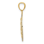 14K Yellow & Rhodium w/ Rhodium Tree of Life Pendant - Product Photo