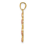 14K Two-Tone with White Rhodium Guadalupe Pendant - Product Photo