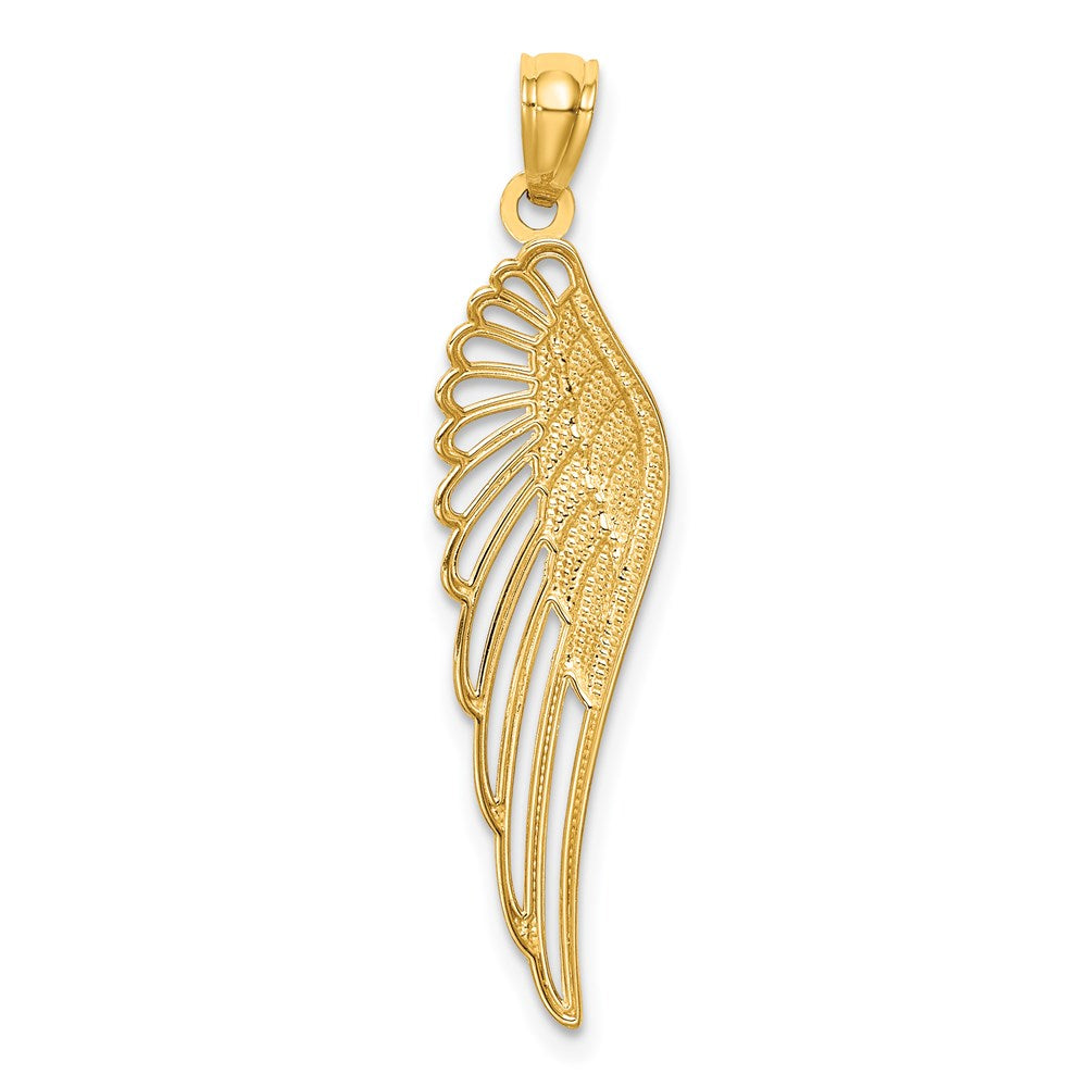 14K Angel Wing Pendant - Product Photo