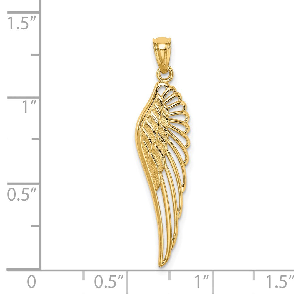 14K Angel Wing Pendant - Product Photo