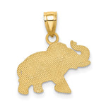 14K Elephant Pendant - Product Photo