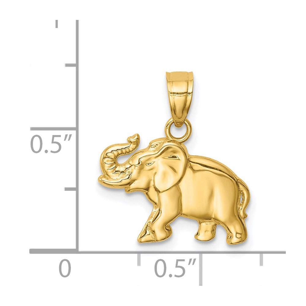 14K Elephant Pendant - Product Photo