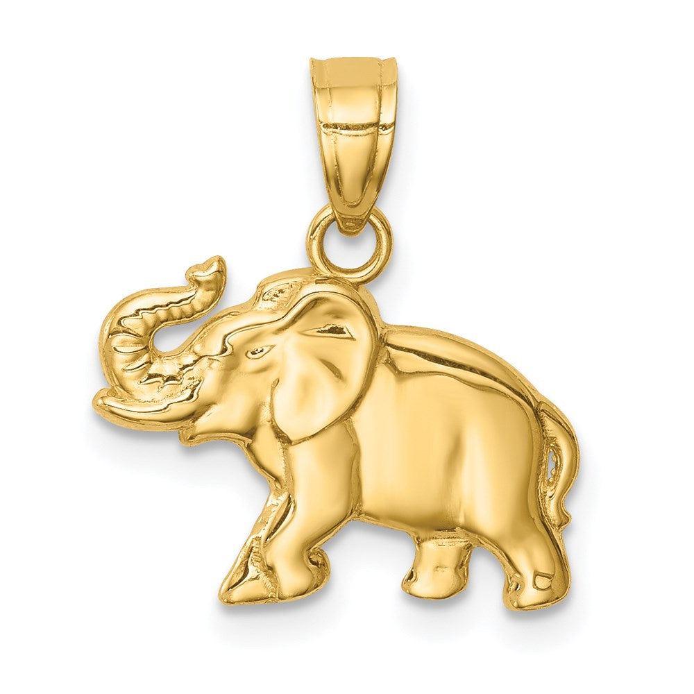 14K Elephant Pendant - Product Photo