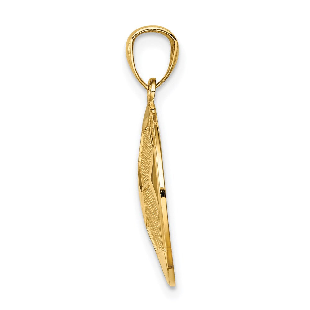 14K Soccer Ball Pendant - Product Photo
