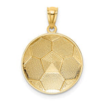 14K Soccer Ball Pendant - Product Photo