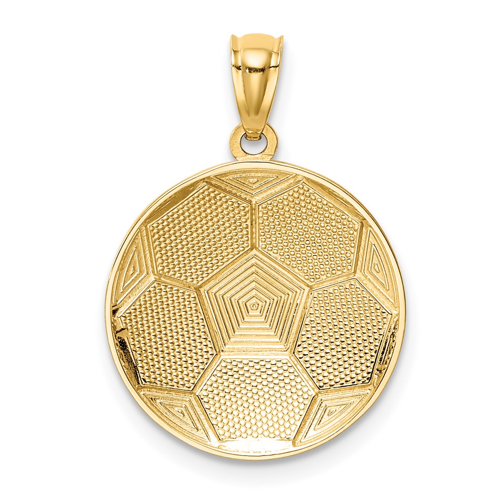 14K Soccer Ball Pendant - Product Photo