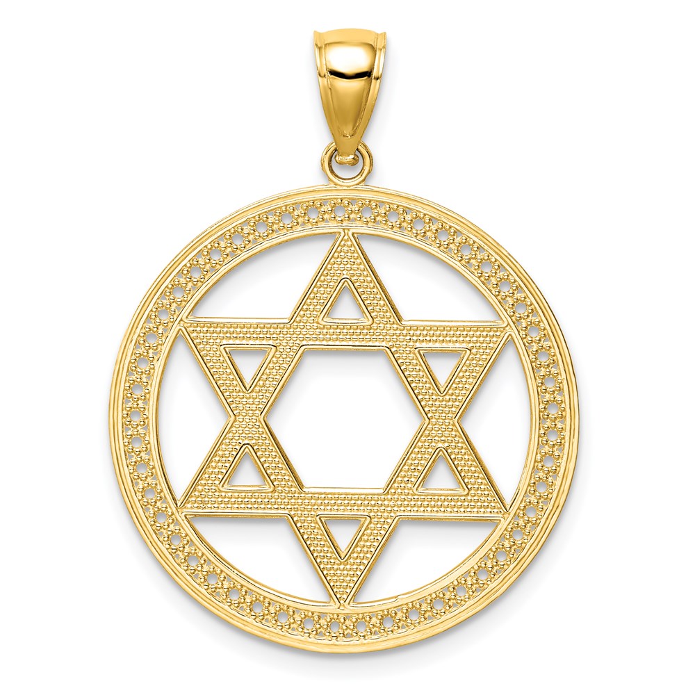 14K Star of David Pendant - Product Photo