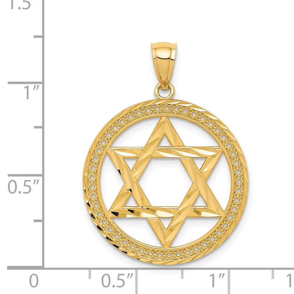 14K Star of David Pendant - Product Photo