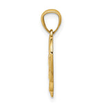 14K Baby Feet in a Heart Pendant - Product Photo