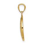 14K w/ Rhodium LOVE YOU TO THE MOON AND BACK Pendant - Product Photo