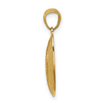 14K Football Pendant - Product Photo